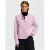 Selected Dames Truien & Vesten Slflulu New Ls Knit Cardigan - Lila - Maat XL