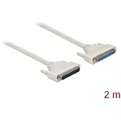 DeLOCK Serial Cable D-Sub 37 male to female 2 m