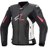 Alpinestars Stella GP Plus V4 Leren Jas Zwart Wit Diva Roze Maat 44