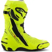 Alpinestars Supertech R Vented, geperforeerde laarzen ,Neon-Geel/Zwart ,41 EU