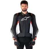 Alpinestars Missile V3 Airflow geperforeerde motorfiets lederen jas Maat