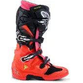Alpinestars Tech 7, laarzen ,Neon-Rood/Zwart/Neon-Pink ,12 US