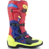 Alpinestars Tech 3, laarzen ,Rood/Donkerblauw/Neon-Geel ,16 US