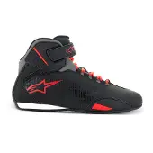 Alpinestars Sektor, schoenen ,Zwart/Lichtrood ,10.5 US