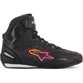 Alpinestars Stella Faster-3 Rideknit Zwart Geel Roze Maat US 6