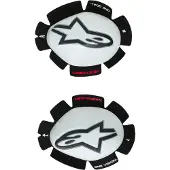 Alpinestars GT Tech, knie schuivers ,Wit/Zwart ,Een maat