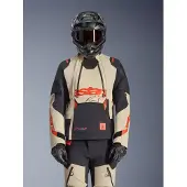 Alpinestars Harok Pro, textieljas DrystarXF ,Zwart/Wit/Rood ,XL