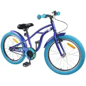 vidaXL Kinderfiets 22 Inch voor 7-12 jaar oud Donkerblauw