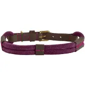 Hunter Halsband Malia Blackberry&Donkerbruin - Hondenhalsband - 55 cm