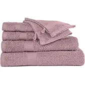 Tiseco HOME STUDIO - Douchelaken RIVA - SET/2 - 100% katoen - 450 g/m² - 100% katoen - superzacht en zeer absorberend - 100x150 cm - Mauve