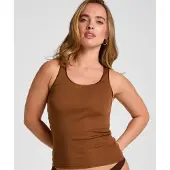 Hunkemoller Singlet Elevated Basic Bruin Dames | Maat: M