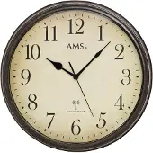 AMS funkwandklok, model Funkwerk, diameter 32 cm, hoogte 5 cm, artikelnummer 5962