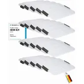 Novaliv 20x vervangingsdeksels 28-40 liter met clipsluiting 61x40 cm transparant