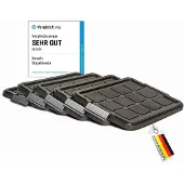 Novaliv , 5 reserve deksels voor 27 liter containers met clipsluiting, afmetingen 46,5x36,5 cm, antraciet