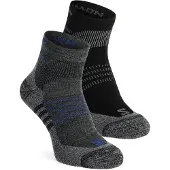Salomon X Ultra Access Quarter 2-Pack Merinowol Wandelsokken