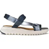 Geox Sandalen met riem blauw / zilver