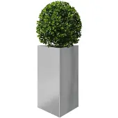 vidaXL Plantenbak driehoek 50x43x75 cm gegalvaniseerd staal