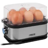 Princess 01.262046.01.001 Eierkoker BPA-vrij, Met maatbeker, Controlelampje Zilver, Zwart