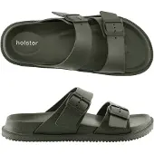Holster Soleseeker vegan slipper podologisch goedgekeurd voetbed lichtgewicht waterproof groen