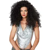 California Costumes Brunette Disco Diva Pruik Standaard