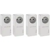 Netgear Pack de 4 adaptateurs CPL 1000 Blanc