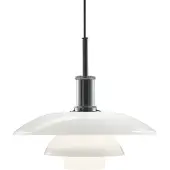 Louis Poulsen - PH 4 1/2-4 hanglamp, Ø 45 cm, chroom/wit