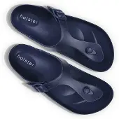 Holster Coastal vegan slides podologisch goedgekeurd slipper donker