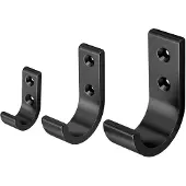 Hermeta Handdoekhaak Mat Zwart - 0554-18