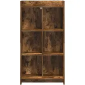 vidaXL Boekenkast Gerookt eiken 59 x 30 x 111 cm Bewerkt hout