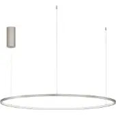 Lyora Ronde hanglamp Tarquin zilvergrijs Ø 100cm