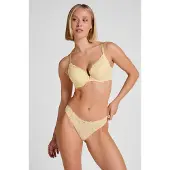 Hunkemoller String 'Marine' pasteelgeel