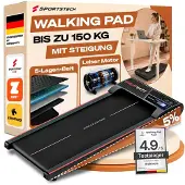 Sportstech - Walkmate - loopband - walking pad - 6 km/u - wieltjes
