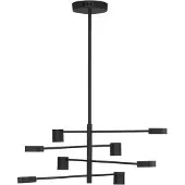 Nova Luce Zwarte hanglamp Nordik M design