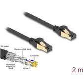 DeLOCK 80249 RJ45 Netzwerkkabel Cat.6A Stec. zu Stecker S/FTP Cat7