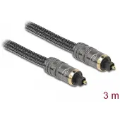 DeLOCK 86985, TOSLINK, mannelijk, TOSLINK, mannelijk, 3 meter, antraciet