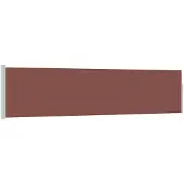 vidaXL Tuinscherm uittrekbaar 117x514 cm bruin