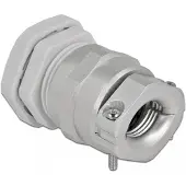 DeLOCK Cable Gland PG21 with strain relief and bending protection grey