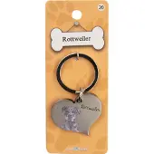 Paper Dreams Diersleutelhangers - Rottweiler | Luxe (zilver)