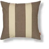 Ferm Living Tuinkussen Strand Outdoor Carob Brown / Parchment (50 x 50 cm)
