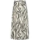 Smashed Lemon Midi-rok met zebra print off-white/zwart |