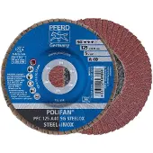 PFERD TOOLS 67704125 PFC 125 A 40 SG STEELOX Lamellenschijf Diameter 125 mm Boordiameter 22.23 mm Korrelgrootte (num) 40 RVS, Staal 10 stuk(s)