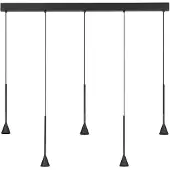 Lyora Hanglamp Net Recht 5 Lichts Zwart