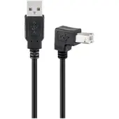 Microconnect Usbab2angled2 Usb-a Naar Usb-b Kabel