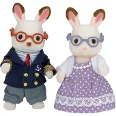 Sylvanian Families Grands parents lapin chocolat Sylvanian