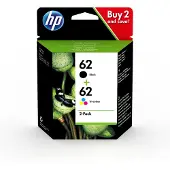 HP Inktcartridge 62 (N9J71AE) Zwart + 3 kleuren Multipack