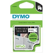 Dymo 16959 (S0718060) Tape Zwart op wit (12 mm)
