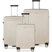 Bugatti Linea 4 wielen Kofferset 3-delig beige
