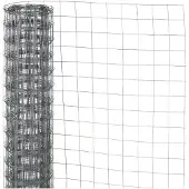 Nature - Verzinkt staal gaas - 0,5 x 2,5m - Grijs - 6,4 x 6,4mm mazen