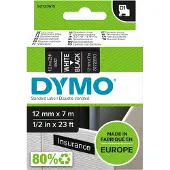 Dymo Tape 45021 (S0720610) Wit op zwart (12 mm)