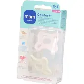 Mam Comfort Pink Fopspenen 0-3 maanden 2 St Fopspeen